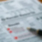 Illustration of a credit report with highlighted derogatory marks