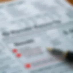 Illustration of a credit report with highlighted derogatory marks