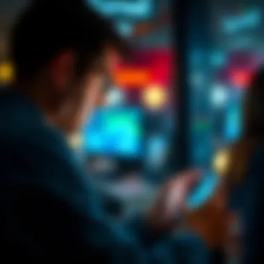 Analyzing Your Credit Score A person analyzing their credit score on a digital device