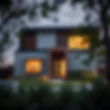 Modern rental property showcasing exterior design
