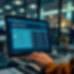 A modern online banking interface displaying bank statements