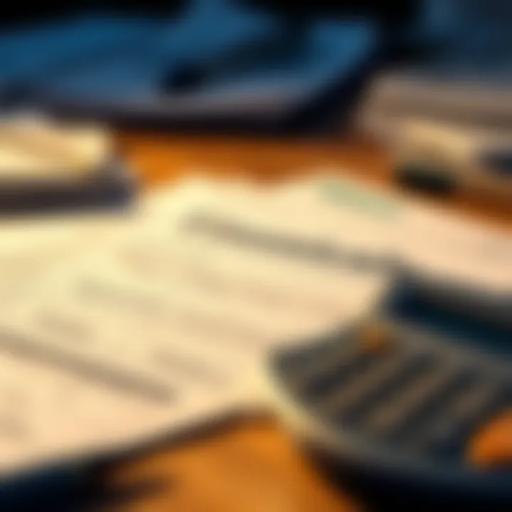 Essential Financial Documentation Financial documents and a calculator