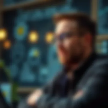 Innovative Thinking Entrepreneur brainstorming business ideas