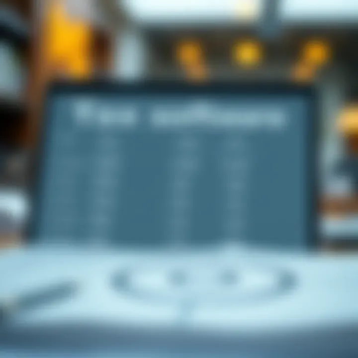 Graphic illustrating pricing structures of tax software