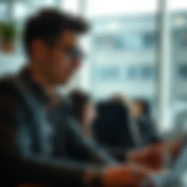 Two individuals engaged in a mentoring session