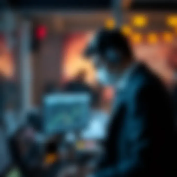 Visual representation of financial crime detection