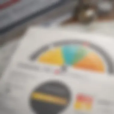Graph depicting the correlation between credit scores and insurance premiums