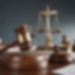 A gavel symbolizing legal authority in debt collection