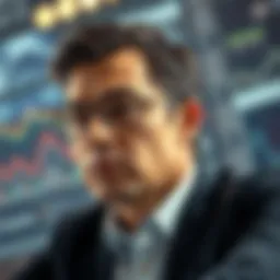 Conceptual illustration of analytical thinking in investment