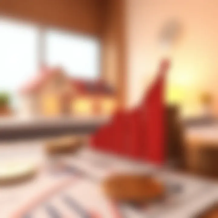 Graph showing factors influencing mortgage rates