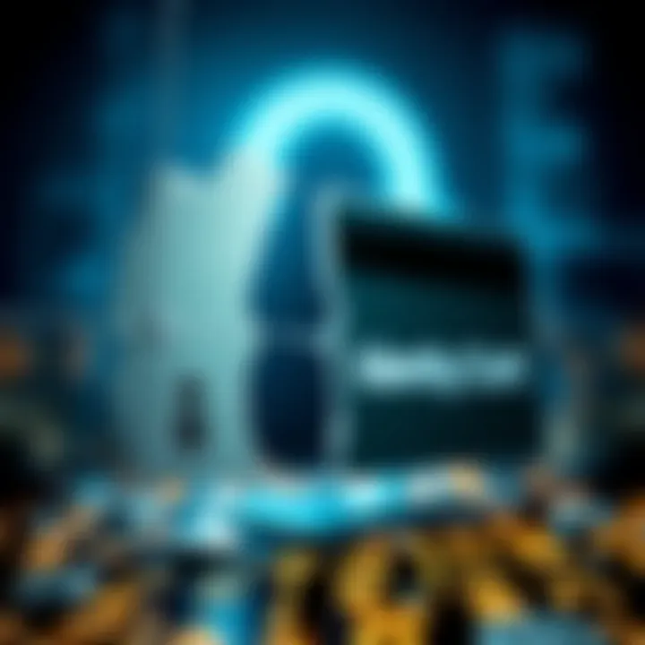 Identity Breach Visualization An abstract representation of a broken identity card