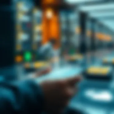 The Future of Payment Technology and Direct Deposits Futuristic concept of digital payments and direct deposits