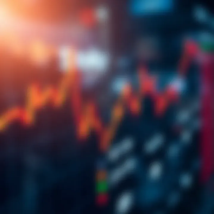 Graph illustrating stock movement before market opening
