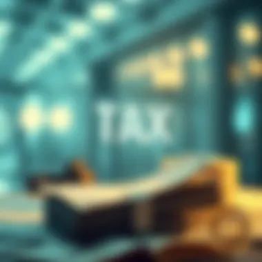 The Concept of Tax Withholding Illustration depicting the concept of tax withholding