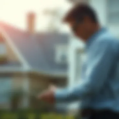 A professional appraiser conducting an evaluation of a property