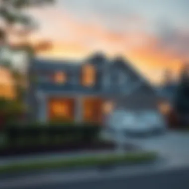 A modern home representing factors affecting appraisal values