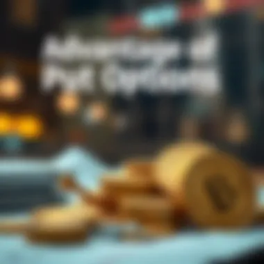 Illustration of advantages of using put options in investment strategies