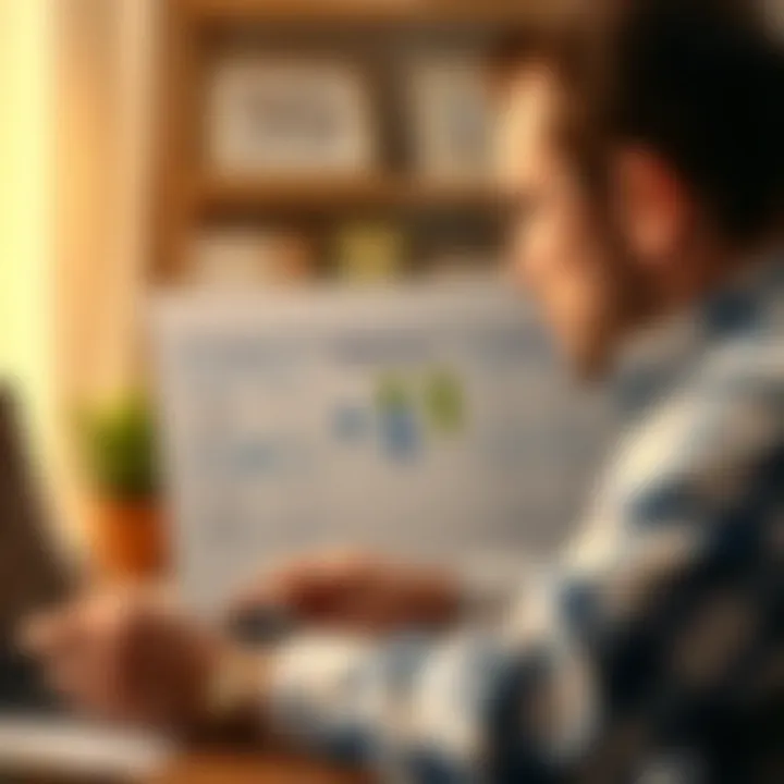 Chart illustrating the interaction between income and deductions